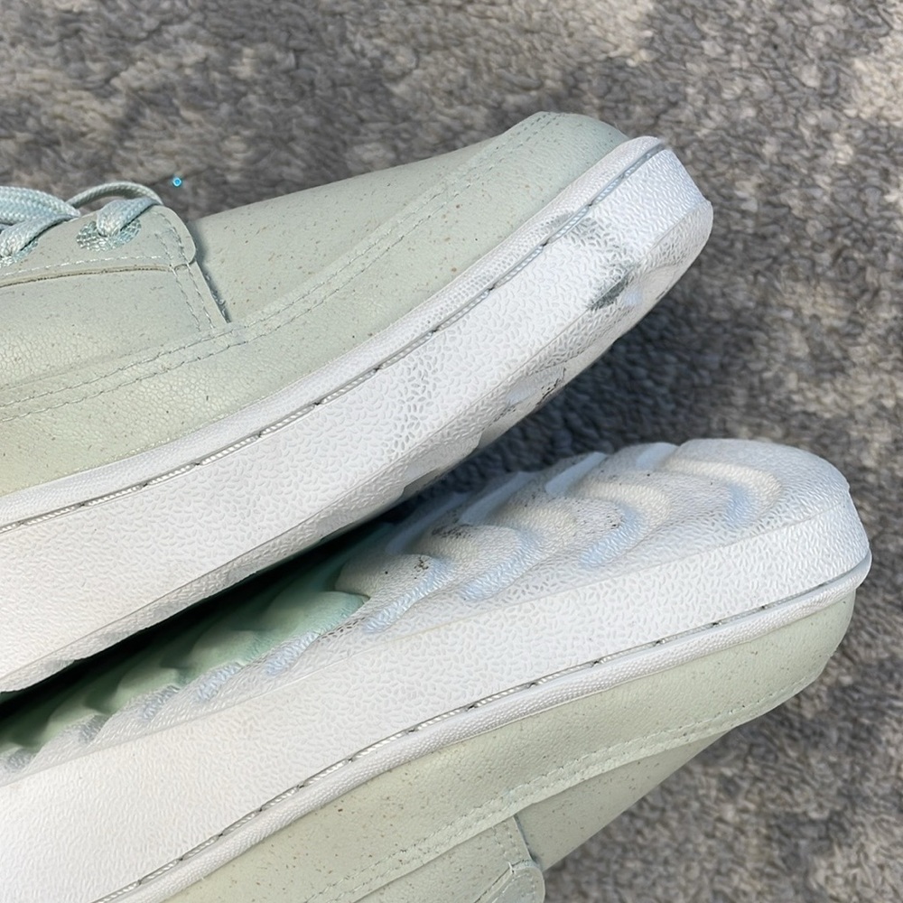 New Allbirds Plant Pacers PP Lace Up Vegan Leather Sneakers Dreamy Green Sz 8 - Picture 12 of 15